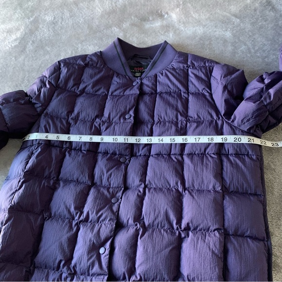 Trina by Trina Turk purple down lined bomber jacket - Picture 13 of 16